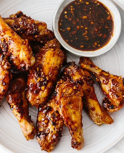 Soy Garlic Ginger Chicken Wings - Baked Chicken Wings