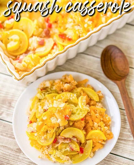 Cornbread Crusted Squash Casserole