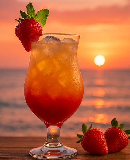 Strawberry Sunset (Cocktail Version)