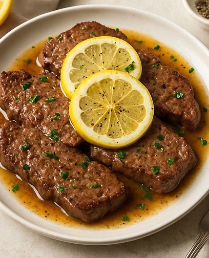 Ternera al limón y pimienta