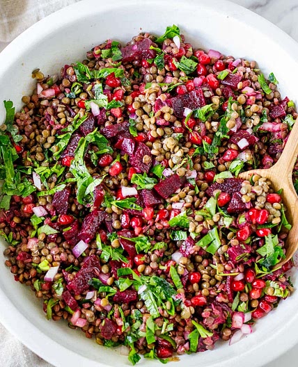 Lentil Pomegranate Salad (Palouse Caviar)