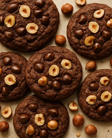 Cookies de chocolate con avellanas