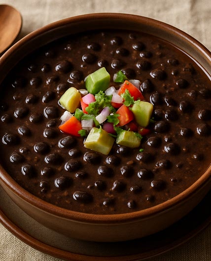 Sopa de frijoles negros