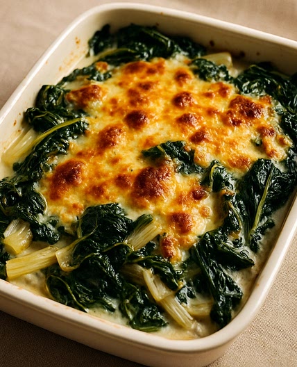 Acelgas gratinadas