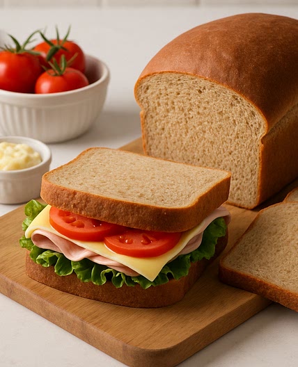Freshly Milled Red Wheat Sandwich Bread