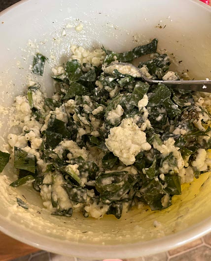 Cottage Cheese + Spinach Stuffed Shells