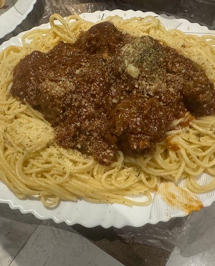 Spaghetti meatballs Italian style