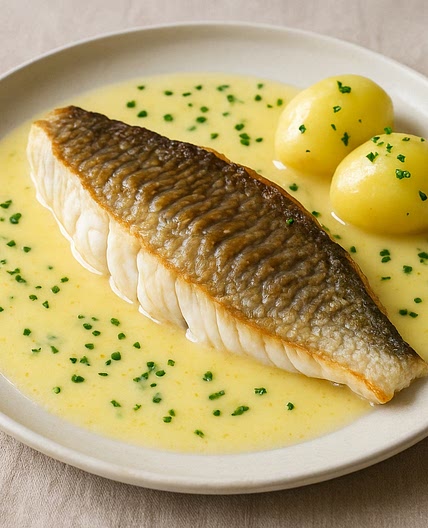 Filet de maigre au beurre blanc