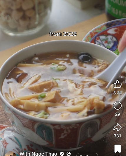 Rice Cooker Hot and Sour Soup