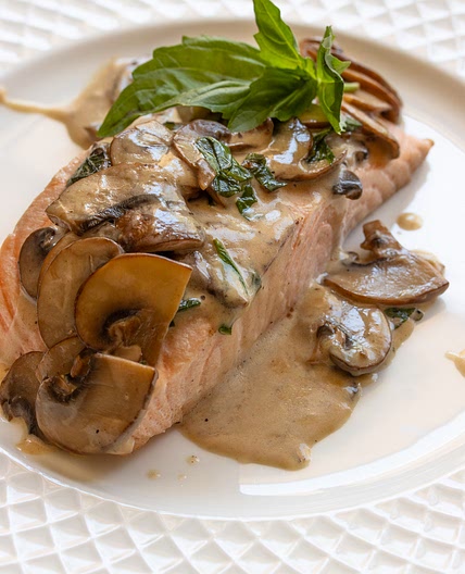 Salmon And Mushrooms