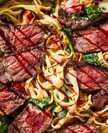 Creamy Steak Fettuccine