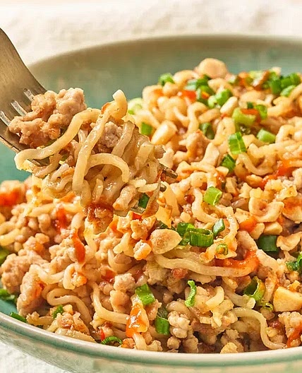 Crispy Pork and Peanut Noodles