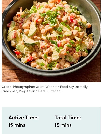 Bang Bang Chickpea Salad