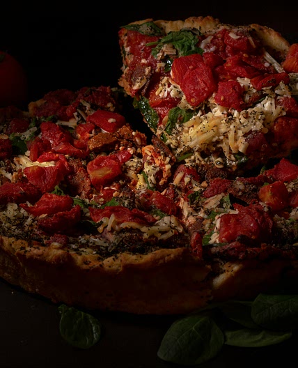Slow-Roasted Tomato & Basil Tart