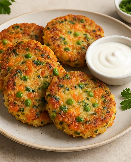 Crispy Vegetable Rice Pancakes