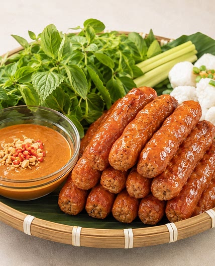Nem Nướng Vietnamese Grilled Pork Sausage