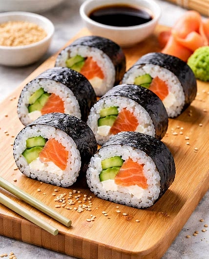 Homemade sushi