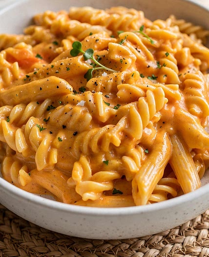 Sweet potato mac & cheese