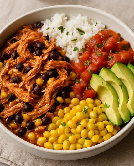 Slow-Cooker Chicken Burrito Bowls