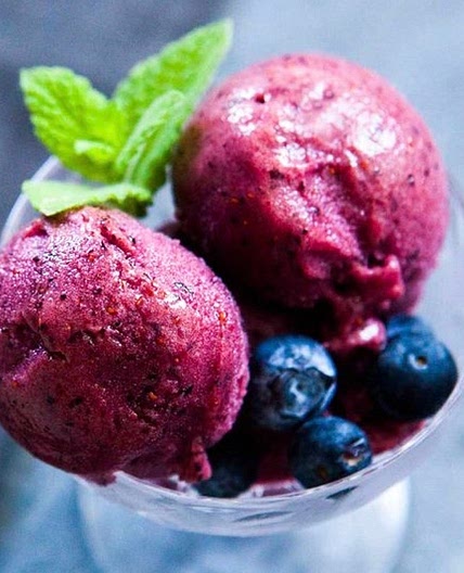 My Blueberry cheesecake sorbet