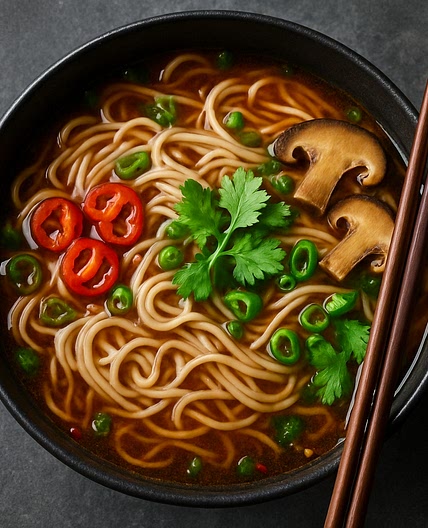 Sopa de fideos asiáticos