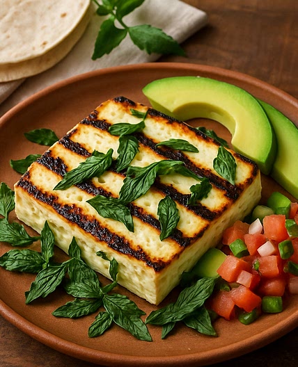 Queso panela al epazote