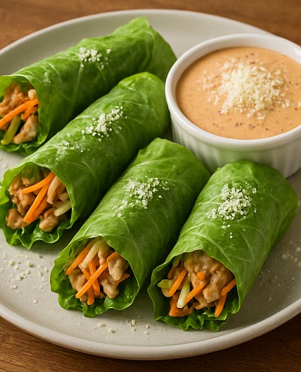 Rollos de Lechuga con Aderezo Chipotle con Queso Parmesano McCormick