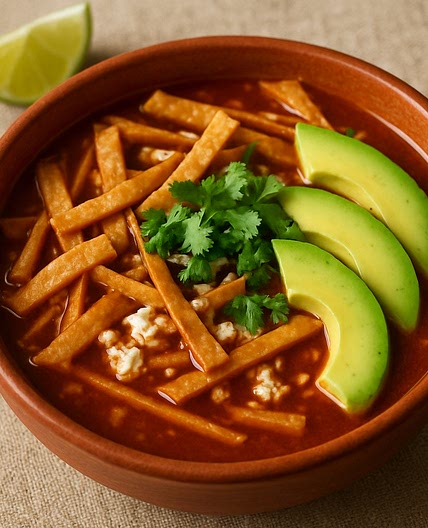Sopa de tortilla ¡tradicional!