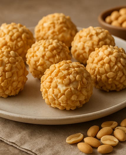 Bolas de queso con maní