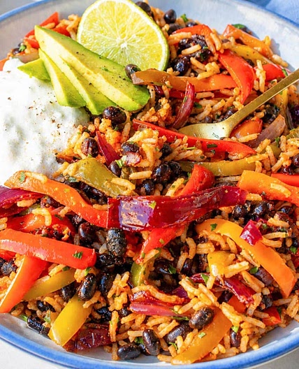 Black Bean Fajita Bowl (30-Minute Sheet Pan)
