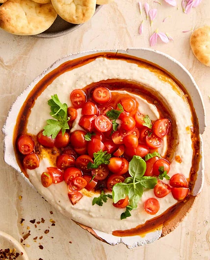 White Bean Dip with Roasted Tomatoes