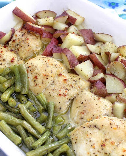 Green Beans, Chicken, and Red-Skinned Potatoes