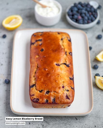 Easy Lemon Blueberry Bread