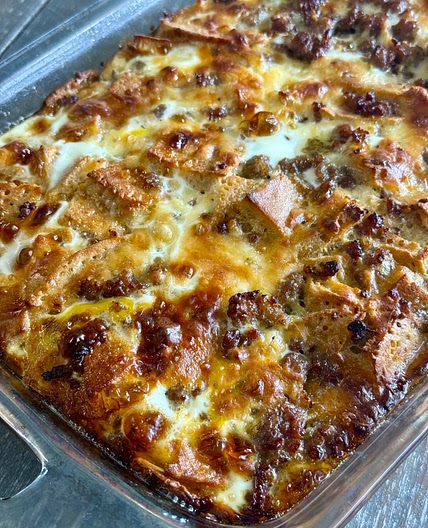 High Protein Sausage McGriddle Casserole