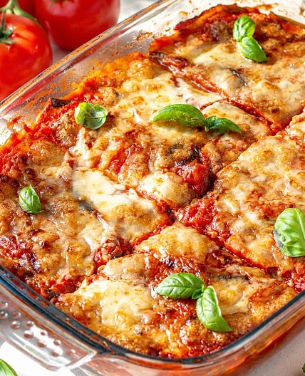 Eggplant Parmigiana (No Frying Required!)