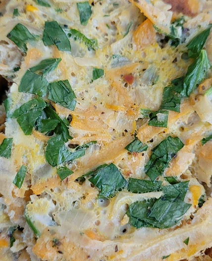 Légumes en omelette