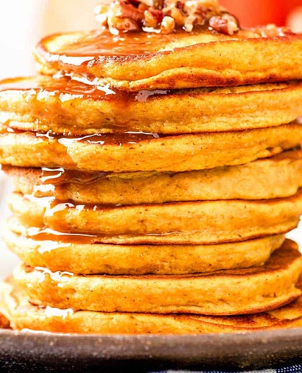 Paleo Pumpkin Pancakes with Coconut Flour