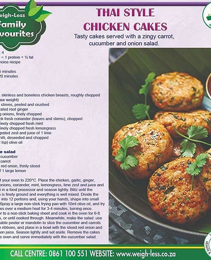 Thai Style Chicken Cakes