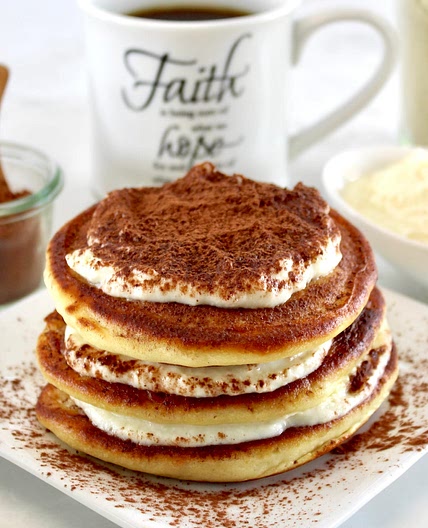 Keto Tiramisu Pancakes