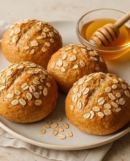 Hafer-Honig-Brötchen