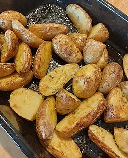 Jonge aardappels uit de oven
