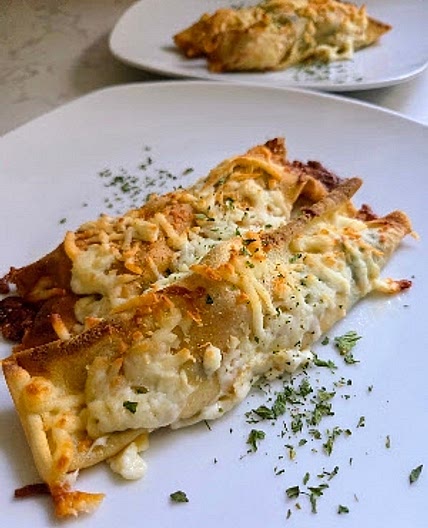 Chicken Florentine Crepes