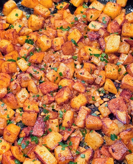 Crispy Skillet Home Fries with Olive Oil