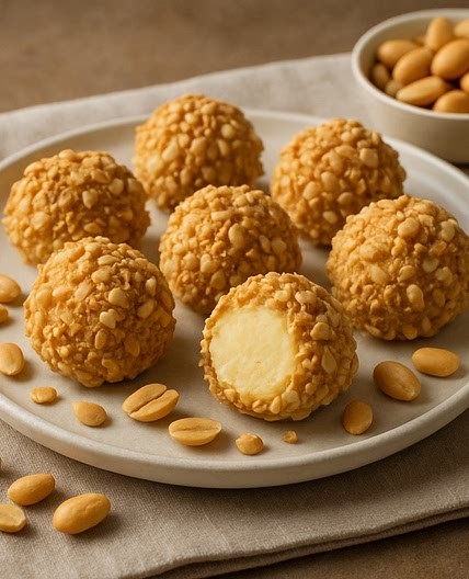 Bolas de queso con maní