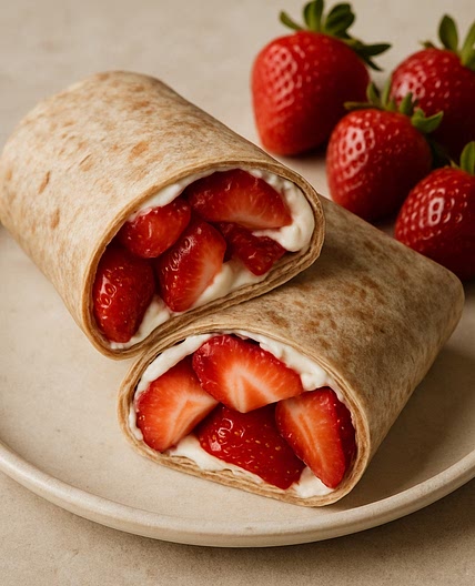 Envuelto de fresas