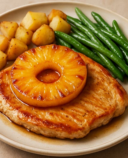 Filete de pavo con piña