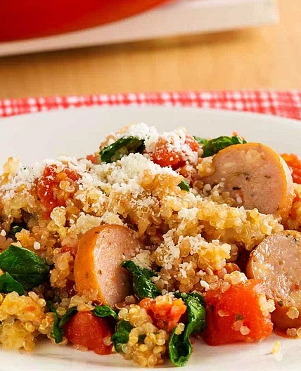 Chicken Sausage and Quinoa Skillet