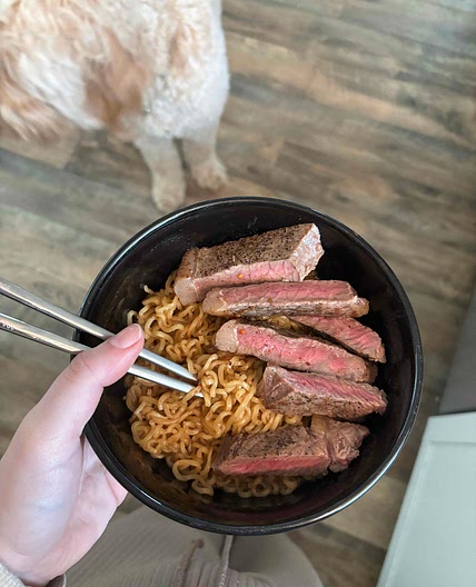 Doctored Up Steak Ramen