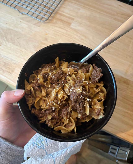 Soy Beef and Noodles 🥢