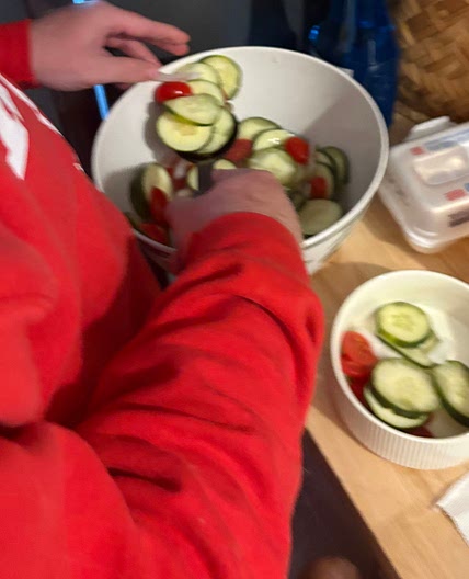 Nicks FAVORITE pickled cucumber, tomato, and onion salad 
